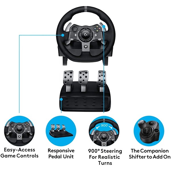 Logitech G G920 Driving Force Racing Wheel and Floor Pedals