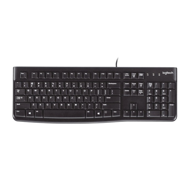 Logitech Wired Weyboard K120 EN/AR Black