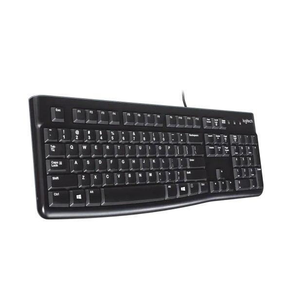 Logitech Wired Weyboard K120 EN/AR Black