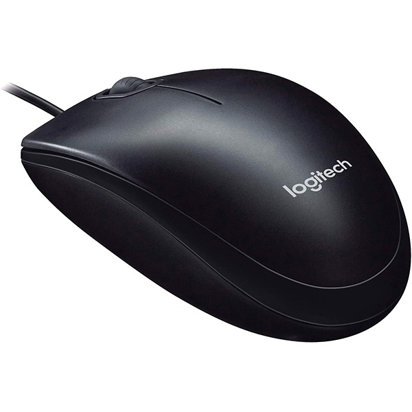 Logitech Wired Mouse USB M90 Black
