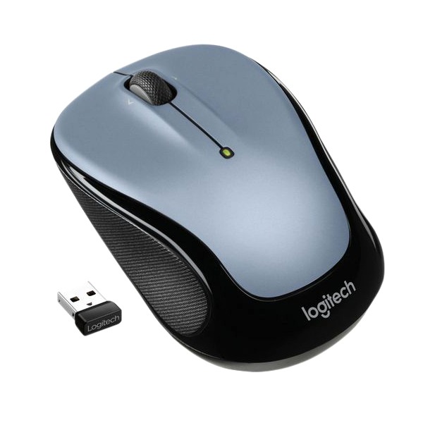LOGITECH M325s Wireless Mouse, 2.4 GHz USB Receiver, Any Hand, 5 buttons Grey