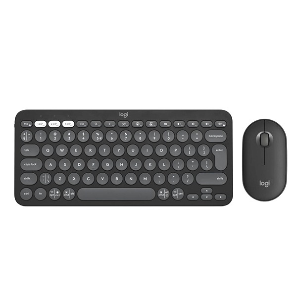Logitech Wireless Combo MK380s Pebble 2 Graphite (Ara)