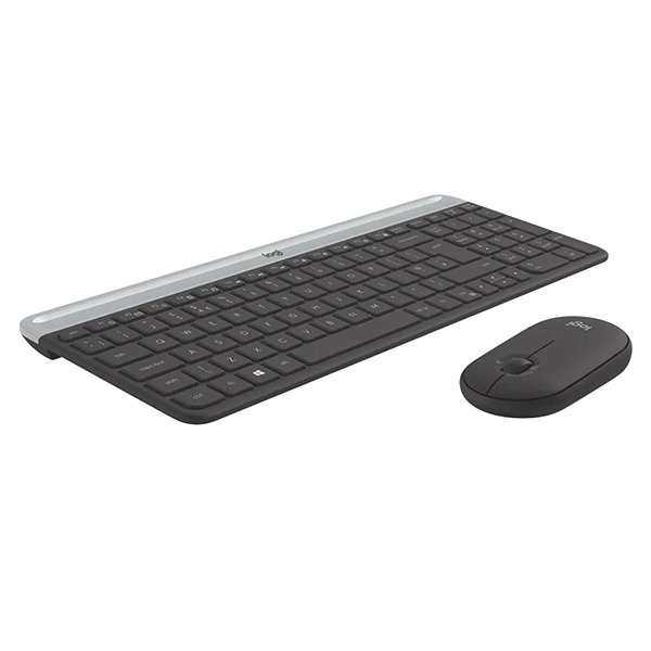 Logitech Wireless Combo MK470 Slim Nano Receiver Black EN/AR