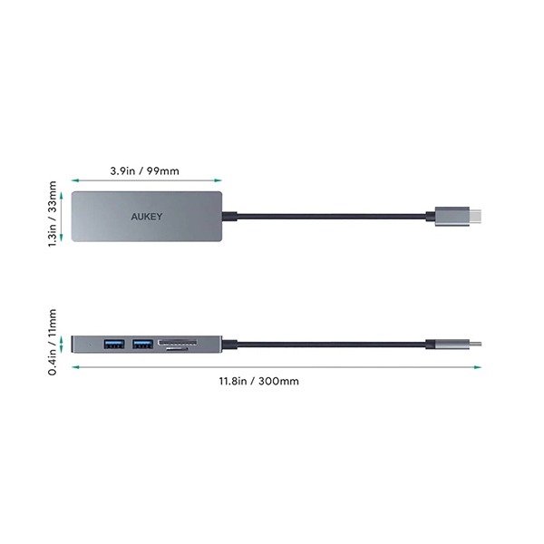 AUKEY ALUMINIUM USB-C TO VGA ADAPTER CB-C38