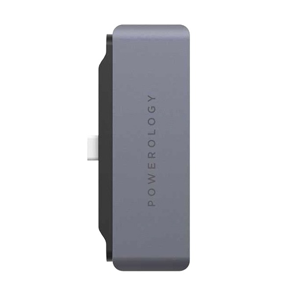 Powerology 4 in 1 USB-C Hub (USB 2.0 , 60W USB-C Power Delivery Charging, HDMI Supports 4k , 3.5mm Aux Input, Aluminium Frame