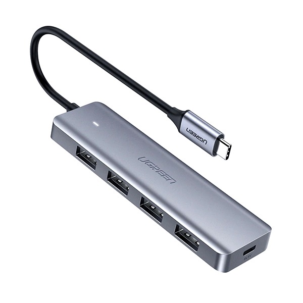 EUGIZMO 4-in-1 USB-C Hub (1X USB 3.0 5GBPS, 3X USB 2.0 480Mbps)