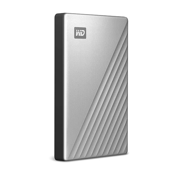 WD 1TB My Passport Ultra Silver Portable External Hard Drive HDD, USB-C and USB 3.1 Compatible