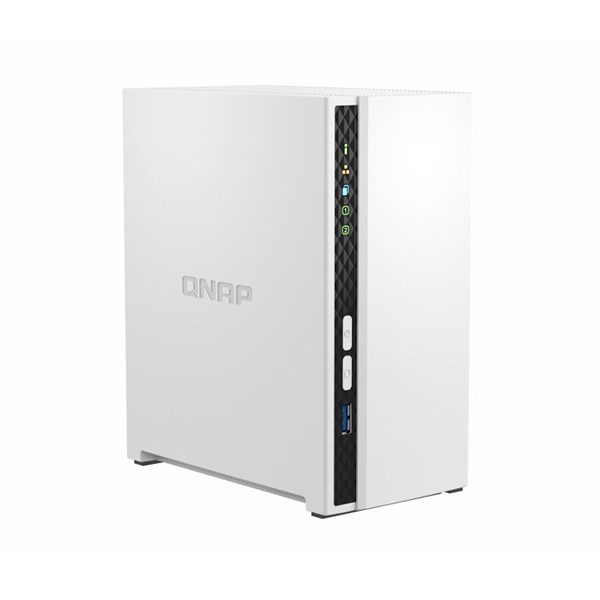 QNAP 2-bay ARM 4C 2.0GHz ; 2 x SATA 6Gb/s 3.5"/2.5"; 2GB RAM on-board; 1 x GbE ; 1 x USB3.2 Gen1 and 2 x USB2.0