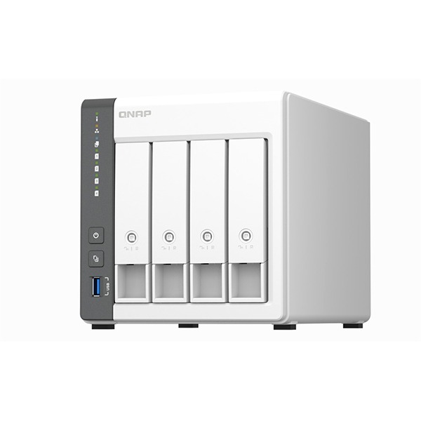 QNAP 4-bay ARM 4C 2.0GHz ; 4 x SATA 6Gb/s 3.5"/2.5"; 4GB RAM on-board; 1 x GbE; 1 x 2.5GbE ; 1 x USB