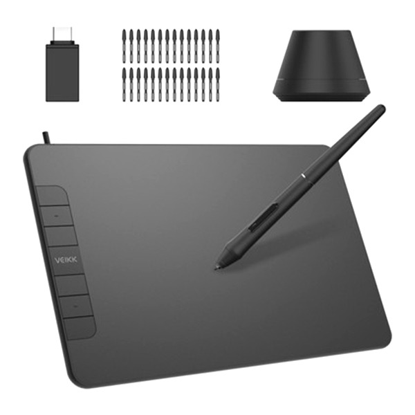 VEIKK VK640 6x4 inch Profession OSU Digital Graphic Pen Tablet Drawing Writing Pad - USB connection