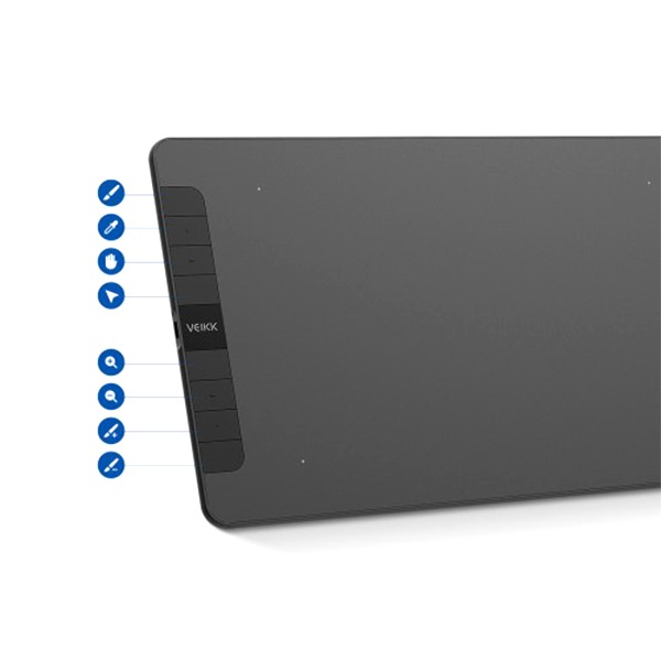 VEIKK Voila L Drawing Pad 10x6 inch - USB-C cable - 4 Customized Keyboard Hot Keys