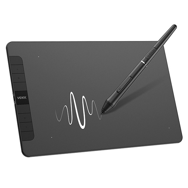 VEIKK Voila L Drawing Pad 10x6 inch - USB-C cable - 4 Customized Keyboard Hot Keys