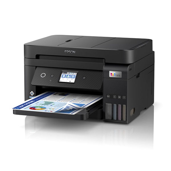 Epson Eco Tank L6290 AIO Print, Scan, Copy, Fax, ADF, WIFI, Double Sided Printing, 33ppm Black, 20ppm Color, A4, Glossy Photo Paper, 250 Sheet Input Tray