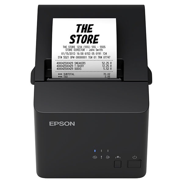 Epson TM-T20X (051) Thermal POS Receipt Printer, USB 2.0 + Serial, PS, Blk, UK, Print Speed 200mm/sec