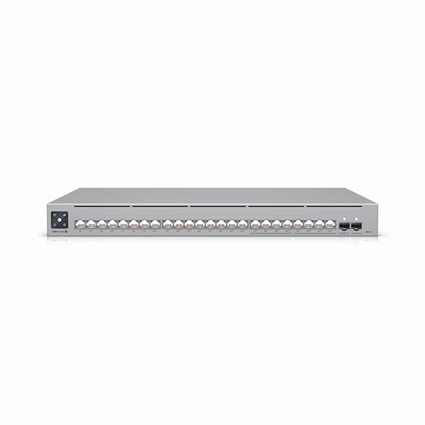 Ubiquiti 24-port, Layer 3 Etherlighting switch, 8-GbE PoE+ (2.5G), 16-GbE PoE++ (1G), 2-10G SFP+, AR Switching Management, 400W