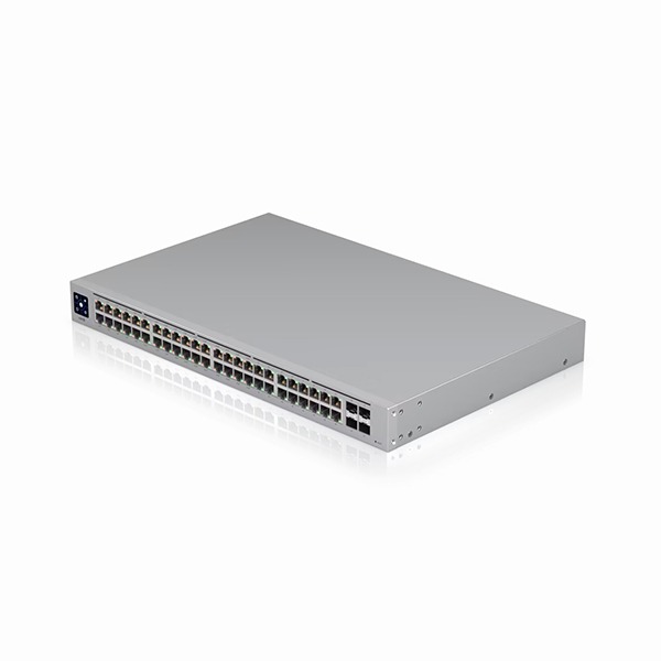 Ubiquiti 48-Port, Layer 2 Switch, 32-GbE PoE+, 16-GbE, 4-SFP (1G), Fanless, silent cooling, 195W