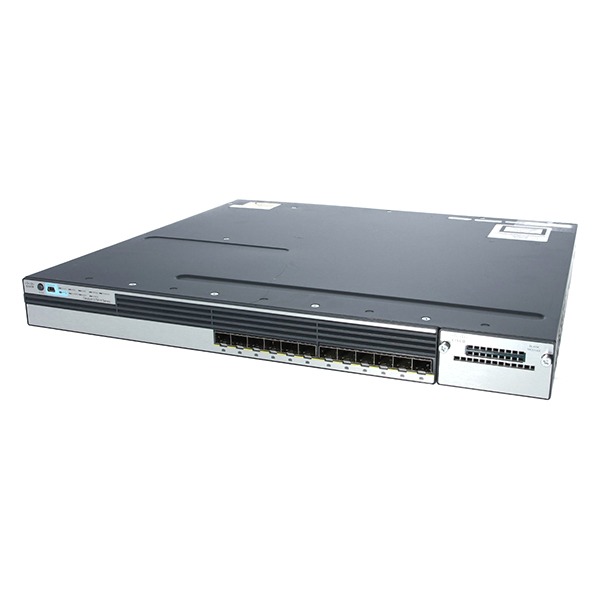 Cisco Catalyst WS-C3750X-12S-E 12-Port Gigabyte SFP Ipservice Managed Switch