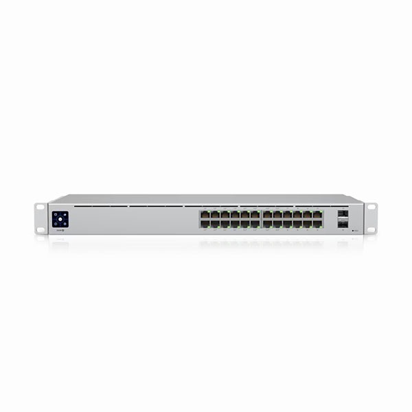 UbiquitI Standard 24-Port, Layer 2 Switch, 16-GbE PoE+, 8-GbE, 2-1G SFP, Fanless, silent cooling, 95W