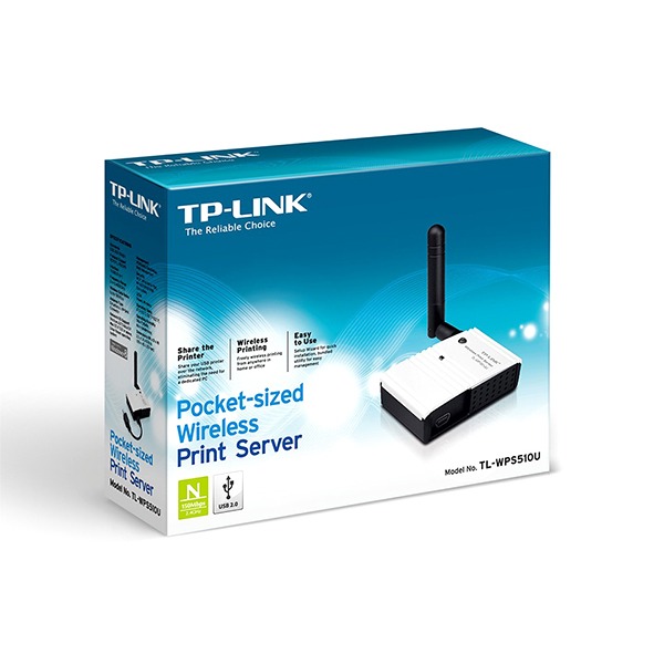 TP-Link Pocket-sized Wireless Print Server USB 2.0, Detachable Antenna