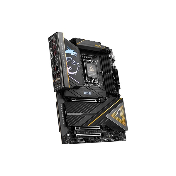 MSI MEG Z890 ACE ATX Motherboard, LGA 1851, DDR5 up to 8800MHz, PCIe 5.0, 5G LAN, Wi-Fi 7, 4x M.2 Slots, USB 10Gbps, Advanced Overclocking Features