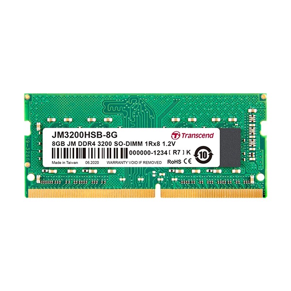 TRANSCEND RAM 8GB DDR4 3200 SO-DIMM FOR NOTEBOOK