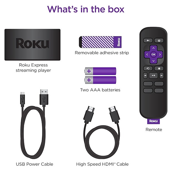 Roku Express hd Streaming Media Player