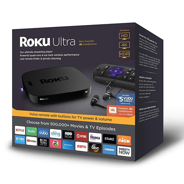 Roku Ultra Streaming Media Player WITH Voice Remote