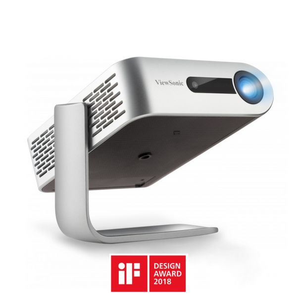 ViewSonic M1+_G2 Smart LED Portable Projector | Wi-Fi & Bluetooth | 360 Smart stand | Harman Kardon Speakers | , up to 30,000 Hr