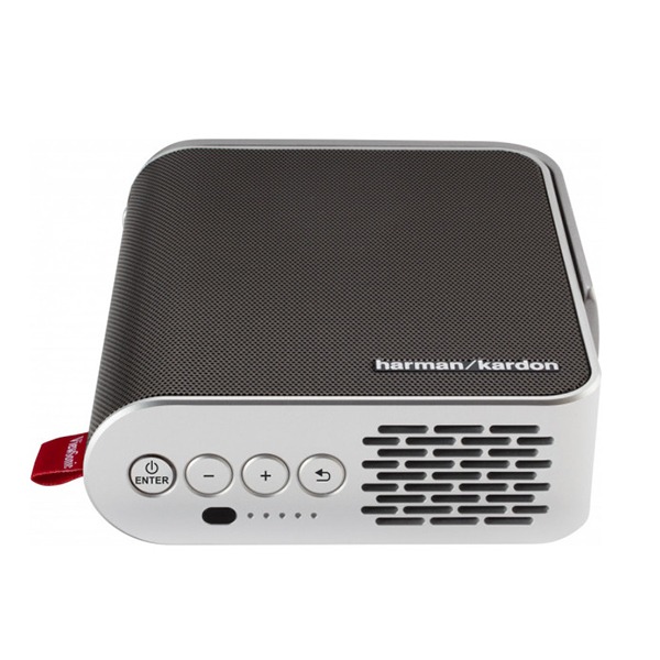 ViewSonic M1+_G2 Smart LED Portable Projector | Wi-Fi & Bluetooth | 360 Smart stand | Harman Kardon Speakers | , up to 30,000 Hr