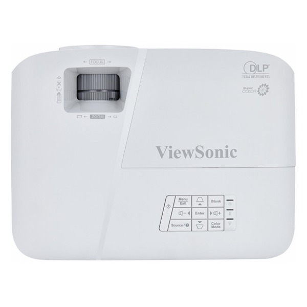 ViewSonic SP3 Projector, 4,800 Lumens, SVGA (800x600) Business Projector, Auto Power OFF, 22,000: 1 Contrast Ratio, 5 Color Modes, 190 Lamp Watt, HDMI, Dual VGA in/out, 2 W Speaker, Composite Video, Audio in/ out, RS232, Mini USB, Up to 15,000 Hr
