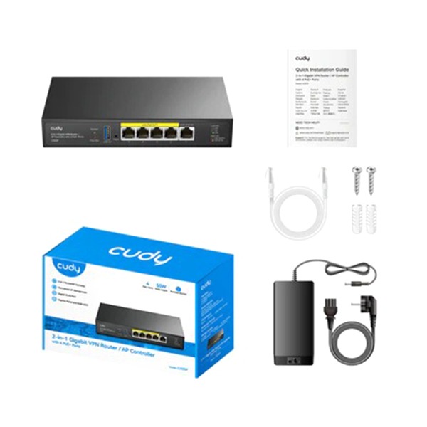 CUDY 2-IN-1 GIGABIT VPN ROUTER/ AP CONTROLLER