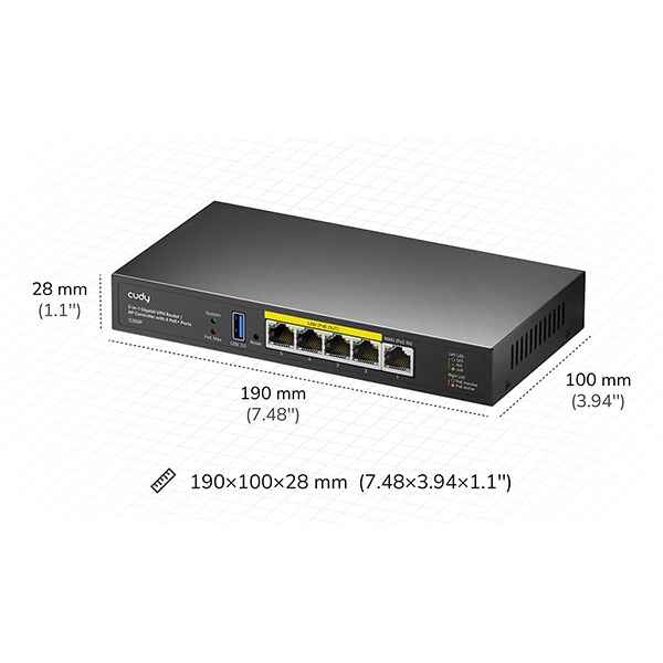 CUDY 2-IN-1 GIGABIT VPN ROUTER/ AP CONTROLLER