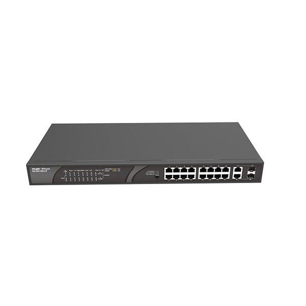 Ruijie Reyee RG-ES118S-LP, 16-port 10/100Mbps Desktop Unmanaged Switch