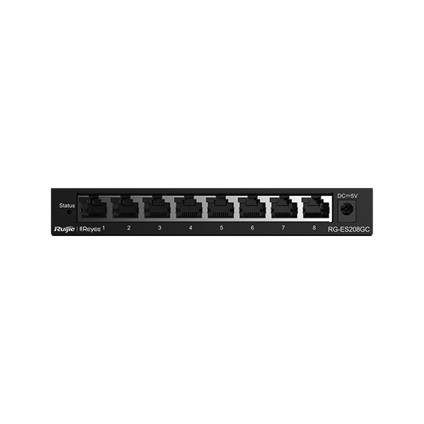 Ruijie Reyee RG-ES208GC, 8-Port Gigabit Smart Cloud Managed Non-PoE Switch