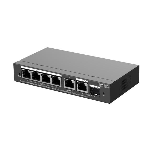 Ruijie Reyee RG-ES206GS-P, 6-Port Gigabit Smart Cloud Managed PoE Switch