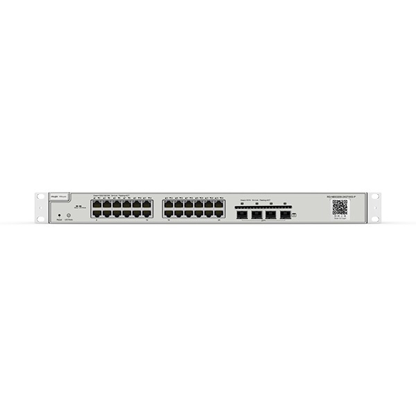 Ruijie Reyee RG-NBS3200-24GT4XS-P, 24-Port Gigabit Layer 2+ Cloud Managed PoE Switch, 4 * 10G Uplink