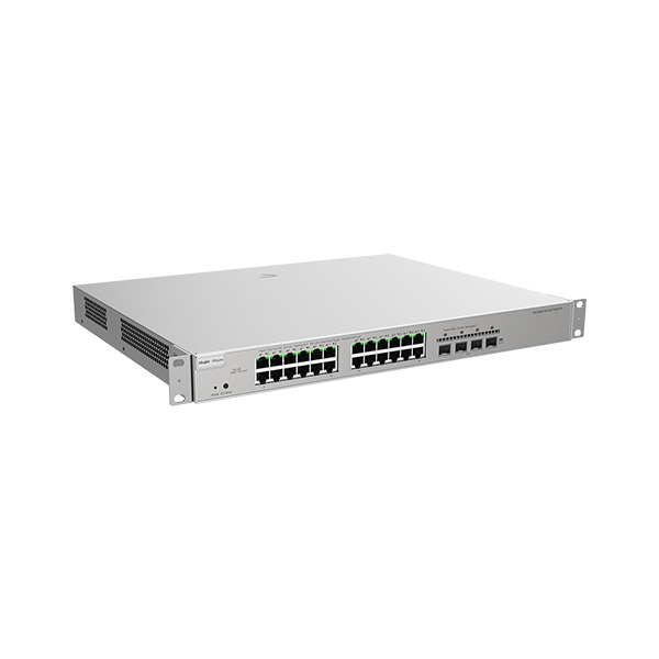 Ruijie Reyee RG-NBS5200-24GT4XS-P, 24-port Gigabit Layer 3 PoE Switch, 4 SFP+ Uplink