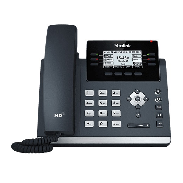 Yealink SIP-T42U Color HD Voice Gigabit IP Phone (12 SIP Accounts, USB Support)