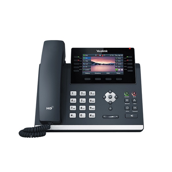 Yealink SIP-T46U Color HD Voice Gigabit IP Phone (16 SIP Accounts, USB Support)