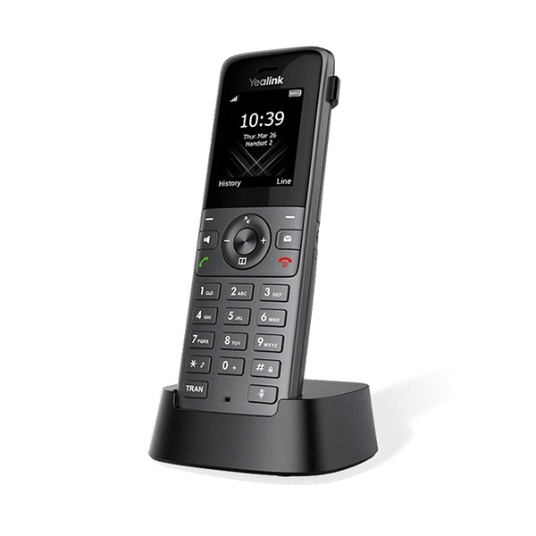 Yealink W73H DECT Cordless IP Handset – HD Audio, 2-Call, 35h Talk / 400h Standby