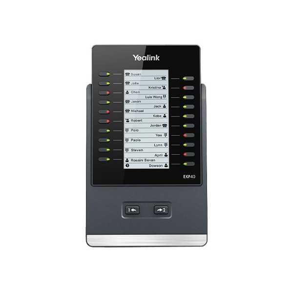 Yealink EXP40 – LCD Expansion Module (20 Physical Keys with Dual-Color LEDs, 40 Programmable Keys, for SIP‑T46/T48 Series)
