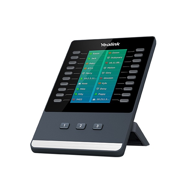 Yealink EXP50 4.3″ Color Expansion Module – 20 Keys + Dual‑LED, Up to to 3 Modules Daisy-chain