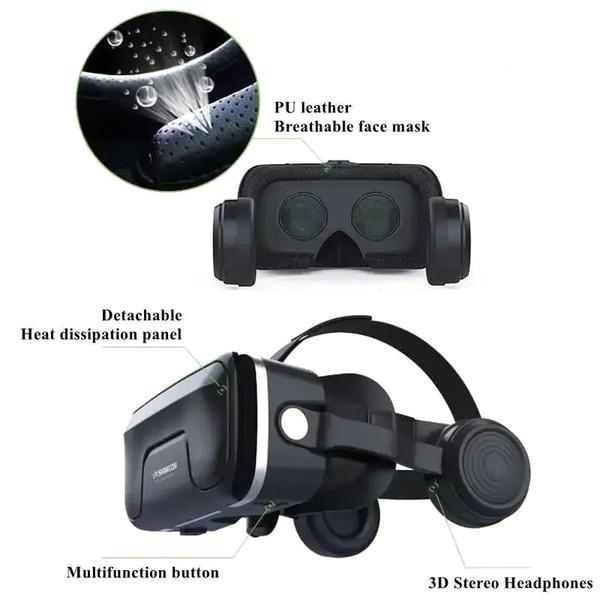 Shinecon 10.0 VR Box 3D Virtual Reality Glasses with Headphone - SC-G04EA