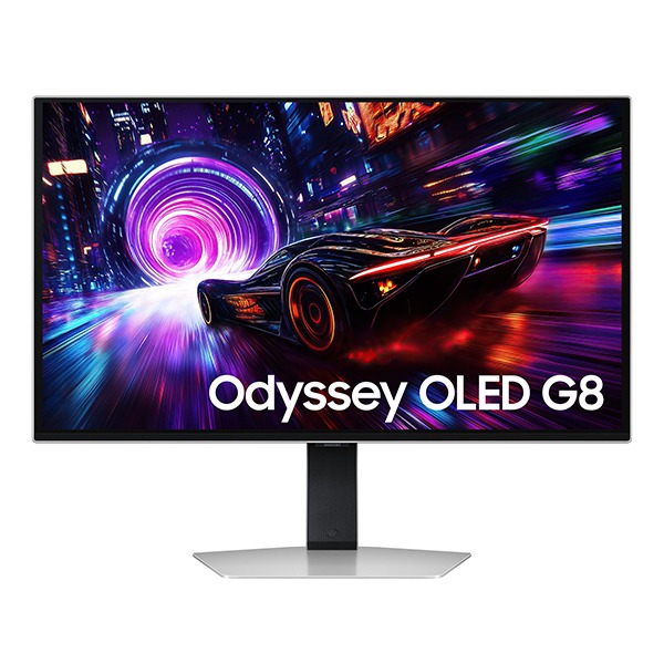 Samsung 27" Odyssey OLED G8 G81SF 4K 240Hz Gaming Monitor,Height Adjustable Stand, White - LS27FG810SMXUE